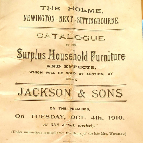 1910 auction catalogue - auction,