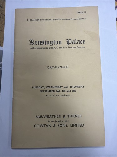 Kensington palace catalogue - kensington,