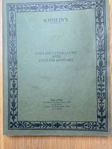 Sotheby auction catalogue - sotheby's,