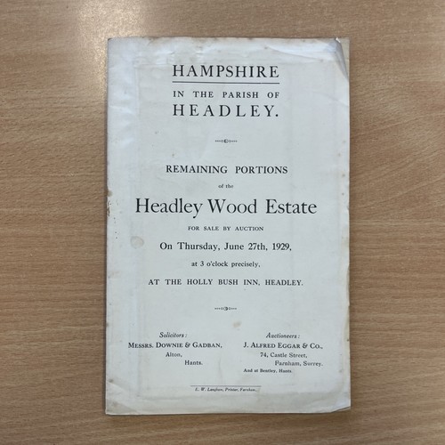 Auction catalogue remaining - catalogue, 'remaining