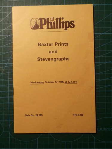 Auction catalogue baxter - catalogue, –