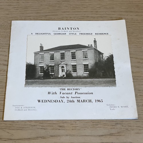 Auction catalogue the - auction, rectory