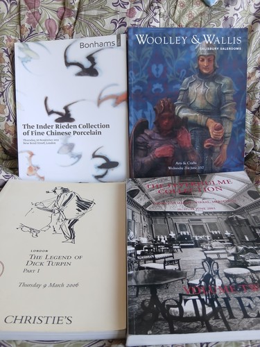Four auction catalogues - four,