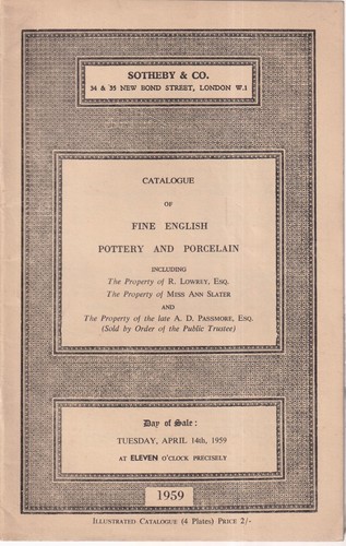1959 sotheby s auction - 14/4/1959, sotheby's